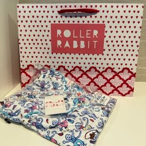 Roller Rabbit Pajamas 2- piece shorts and short sleeve Polo set Size Small